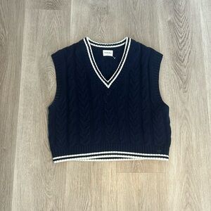 Sunday Best Navy Sweater vest